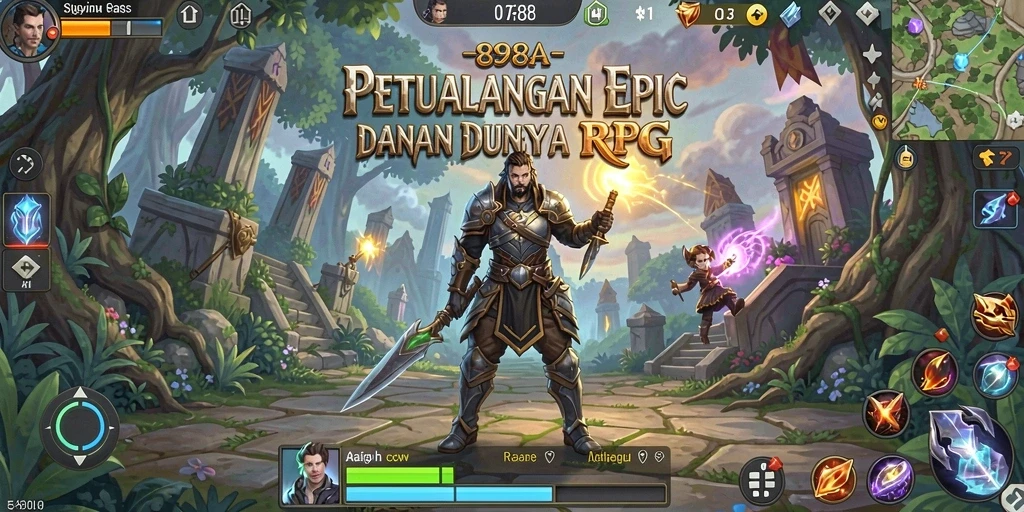 Tampilan gameplay RPG yang menakjubkan dan mendalam dalam 898A.