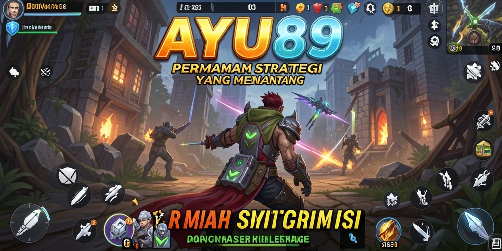 Screenshot AYU89 menampilkan aksi epik dalam pertarungan strategi.
