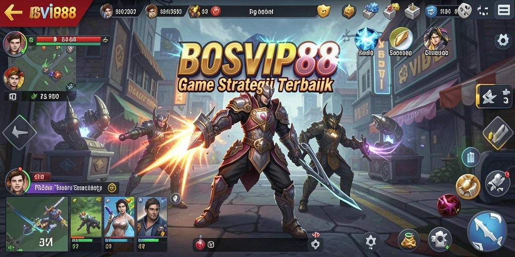 Tampilan gameplay menegangkan dari BOSVIP88 yang melibatkan strategi tinggi.
