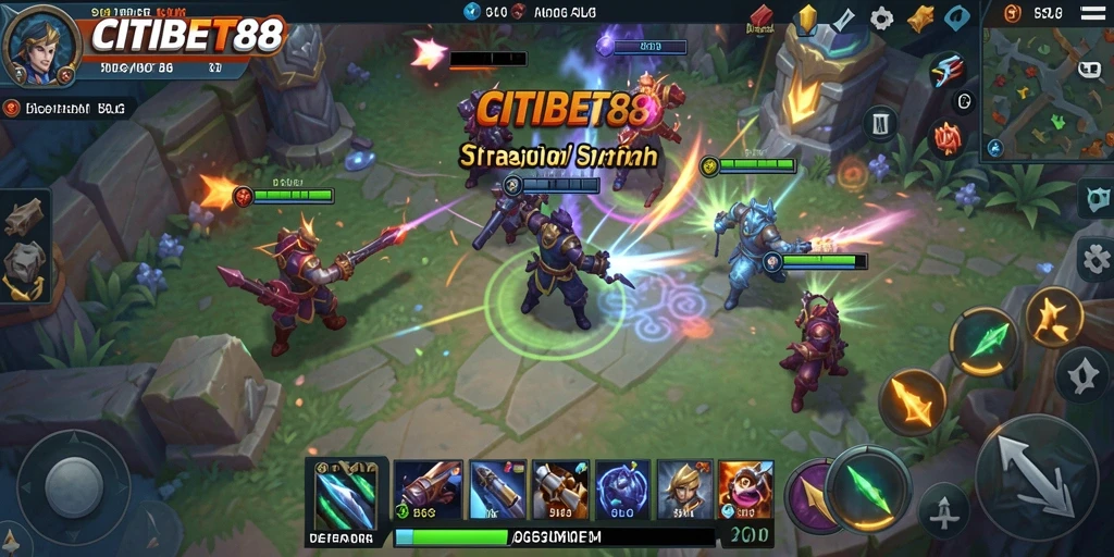 Tangkapan layar gameplay <strong>CITIBET88</strong> menunjukkan pertempuran strategis yang mendebarkan.