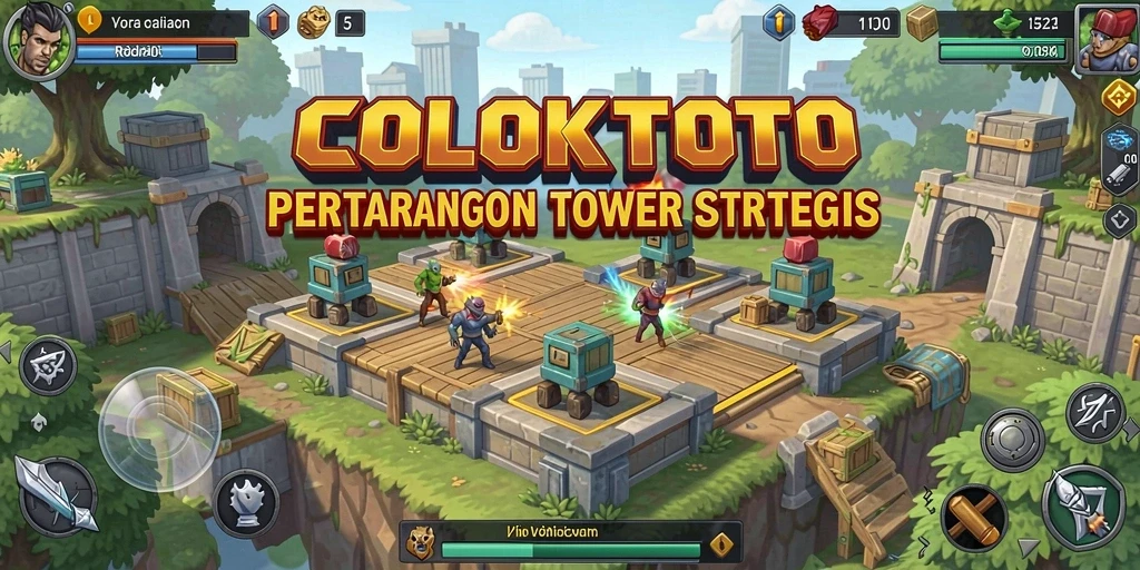 Gameplay COLOKTOTO menunjukkan aksi menegangkan dalam melindungi wilayah.