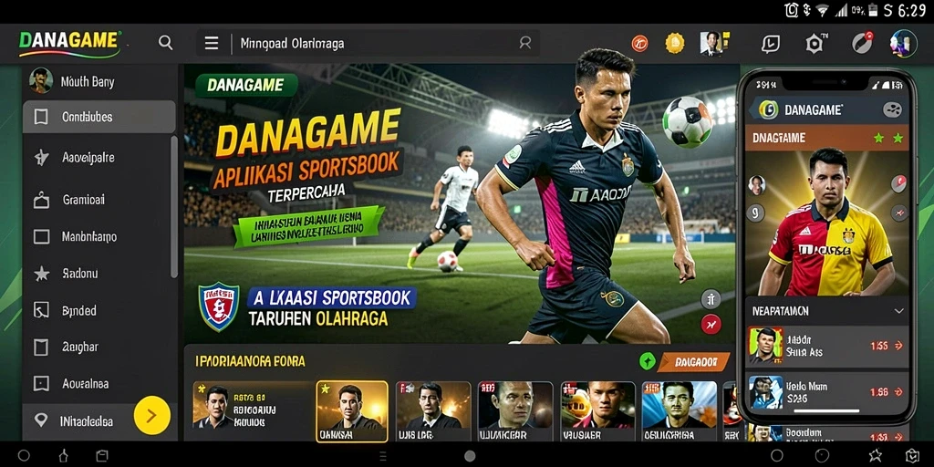 Tampilan menarik DANAGAME dengan pengalaman taruhan Sportsbook yang mengasyikkan.