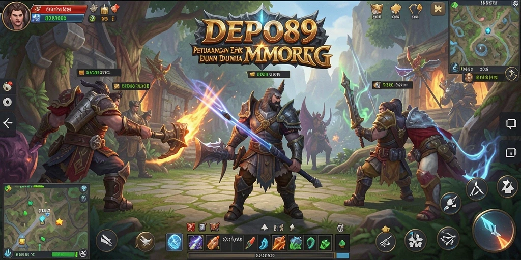 Tangkapan layar menarik dari gameplay DEPO89 di dunia MMORPG.