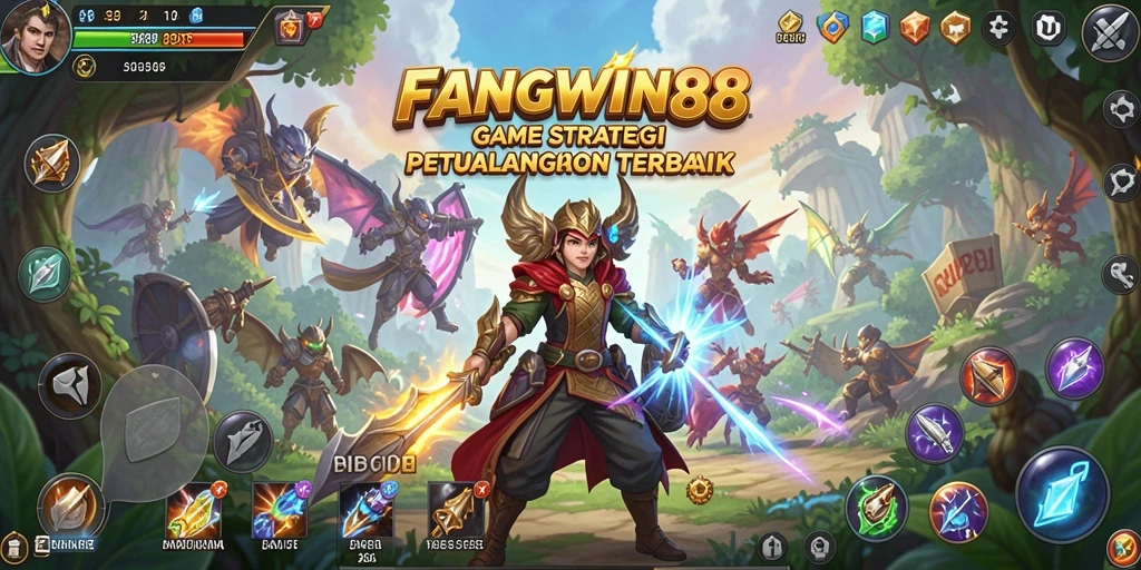 Tampilan menarik dari gameplay FANGWIN88 saat melakukan strategi pertempuran.