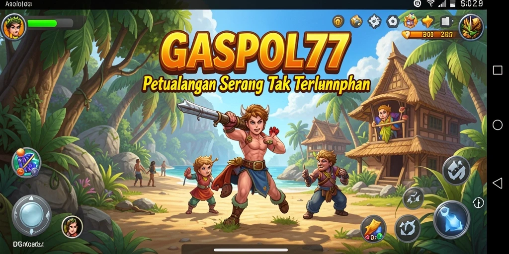 Tampilan screenshot GASPOL77 menampilkan aksi seru dalam gameplay petualangan.