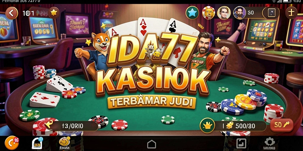 Tampilan gameplay IDA777 dengan desain Kasino yang menarik.