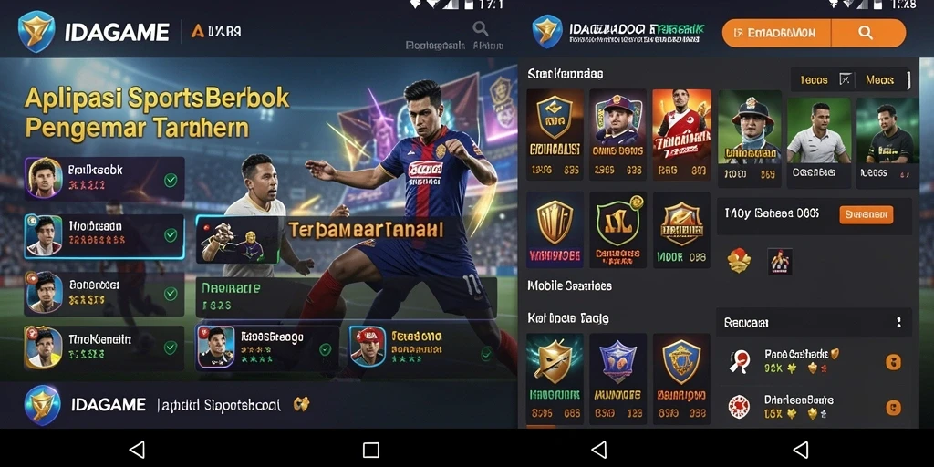 Tampilan menarik dari gameplay Sportsbook IDAGAME.