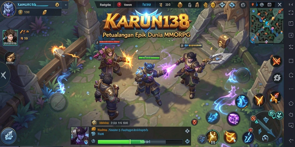 Gameplay MMORPG KARUN138 dengan grafis yang menakjubkan.