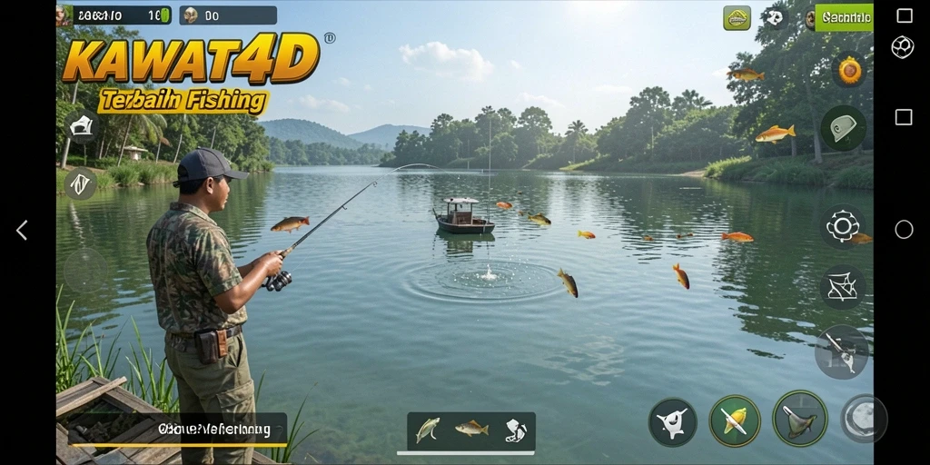 Tangkapan ikan besar dalam gameplay KAWAT4D yang menarik.
