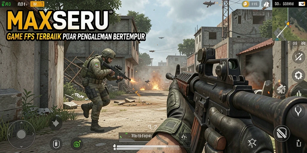 Tangkapan layar gameplay MAXSERU menunjukkan aksi pertempuran yang mendebarkan.