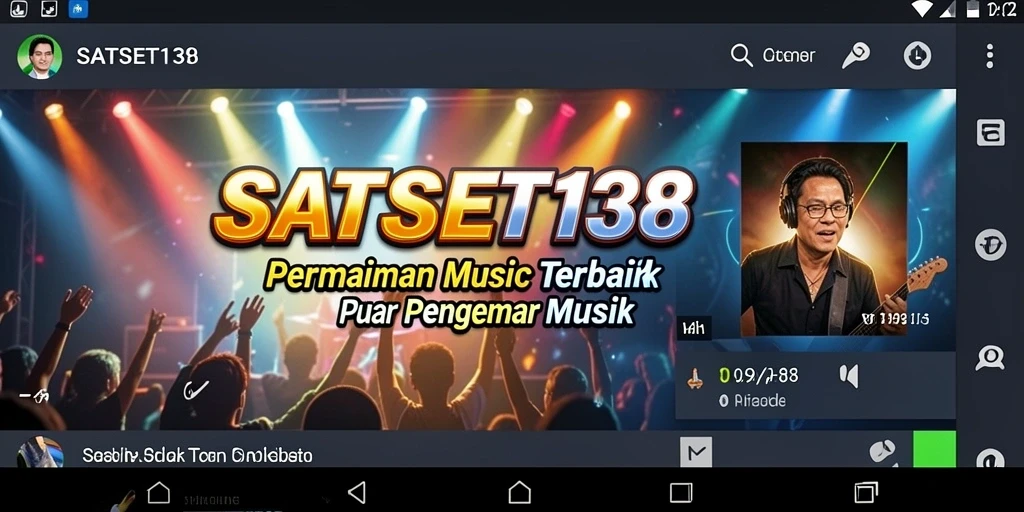 Tangkapan layar SATSET138 menampilkan fitur permainan musik yang seru dan interaktif.
