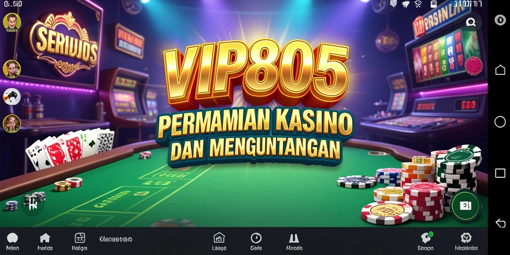 Tampilan gameplay Kasino yang mengasyikkan di VIP805.