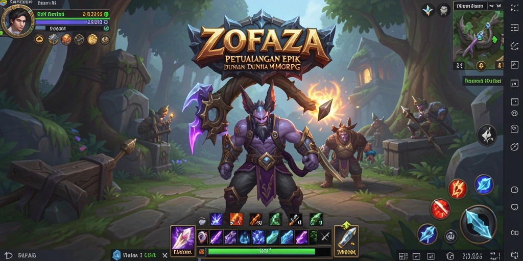 Gameplay ZOFAZA dengan petualangan yang menegangkan dan seru.